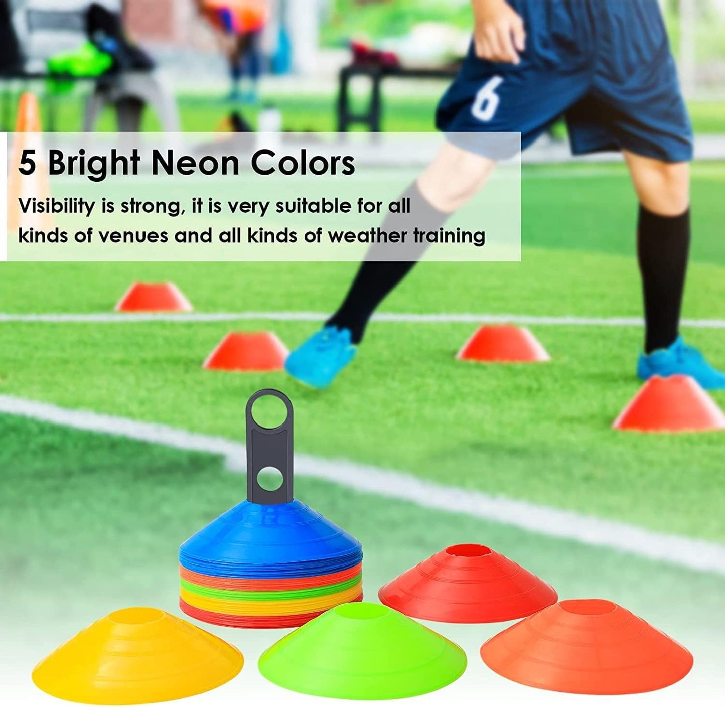 Packs 5 Pièce De Plot Assiette Entrainement, Plots de Marquage REF-3116