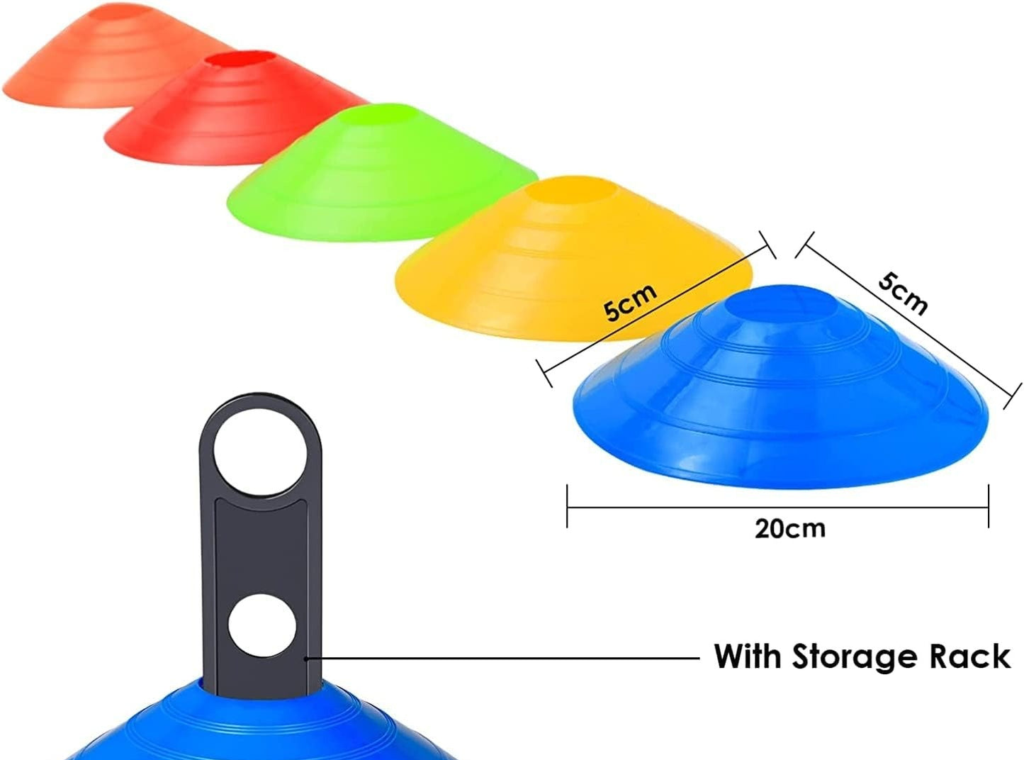 Packs 5 Pièce De Plot Assiette Entrainement, Plots de Marquage REF-3116