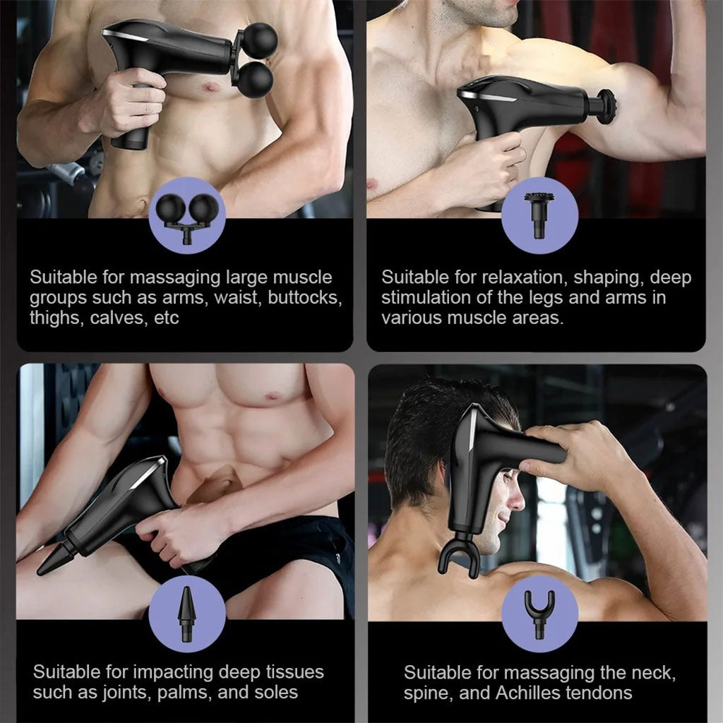 Massage Gun Double-T - Pistolet Masseur Musculaire Percussif
