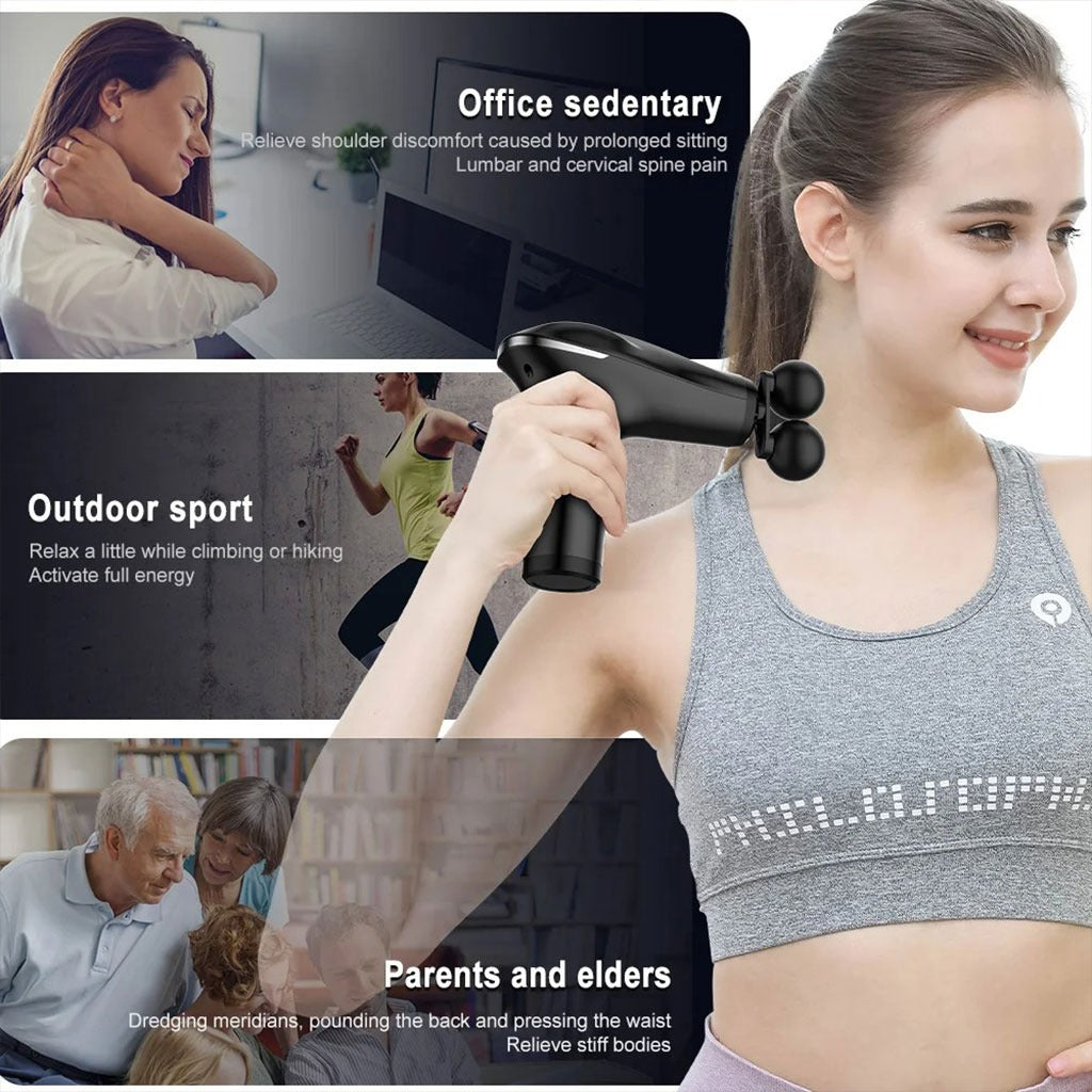 Massage Gun Double-T - Pistolet Masseur Musculaire Percussif