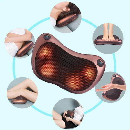 Coussin Masseur 8D Bidirectionnel avec Chaleur