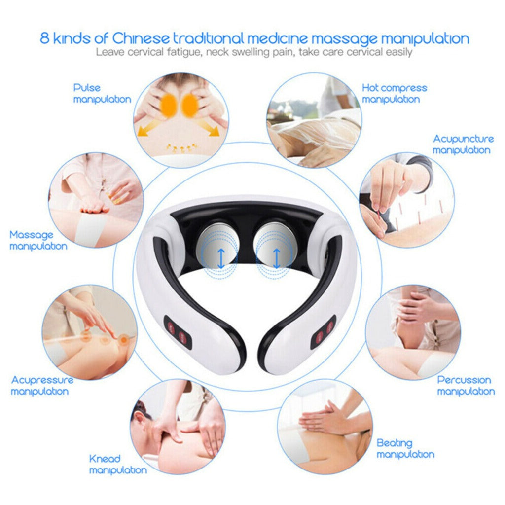 Appareil de Physiothérapie Cervicale 8-en-1 TENS