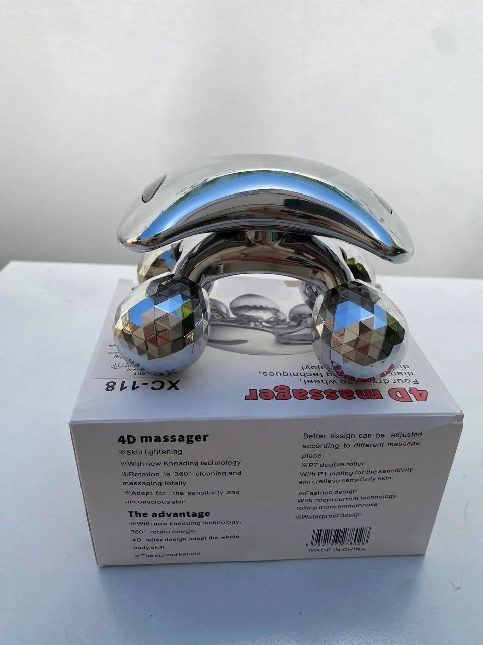 Rouleau Masseur 4D XC-118 - Anti-Cellulite Corps & Visage