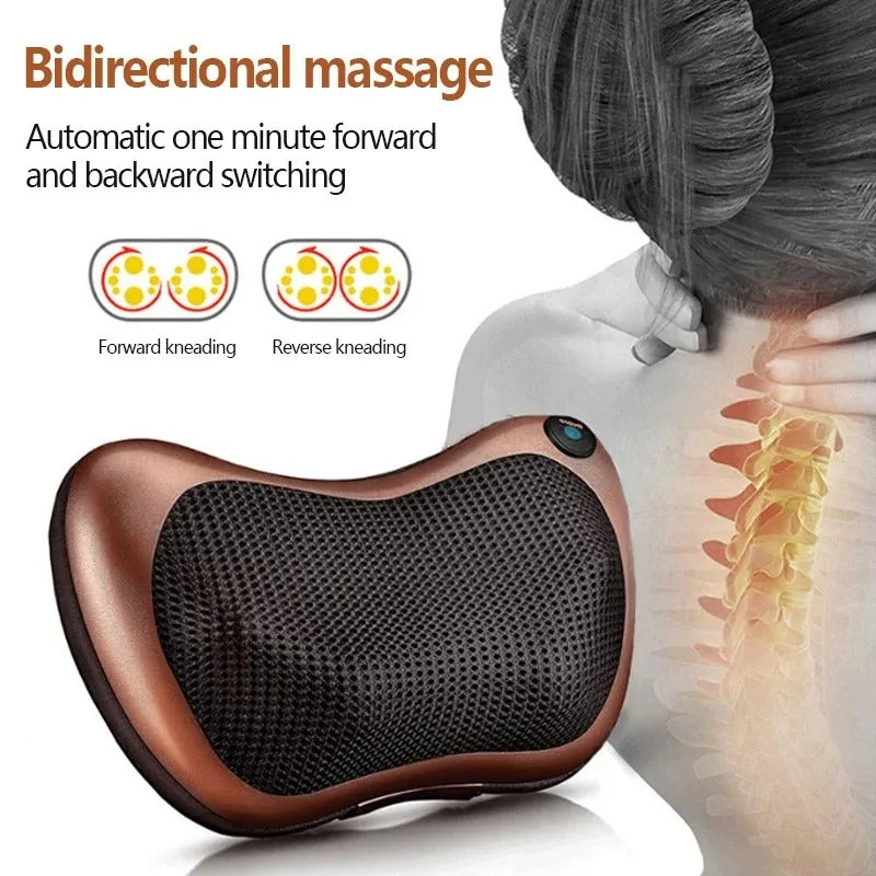 Coussin Masseur 8D Bidirectionnel avec Chaleur