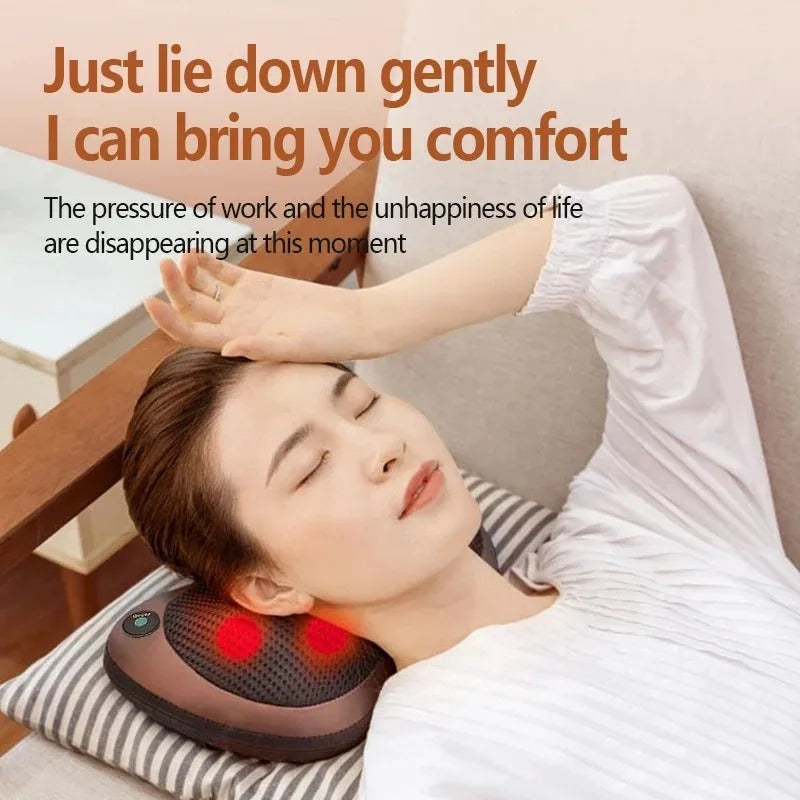 Coussin Masseur 8D Bidirectionnel avec Chaleur
