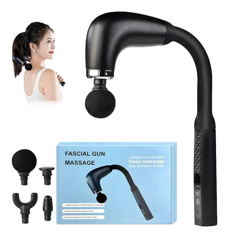 Massage Gun Col de Cygne Flexible 4 Têtes USB-C
