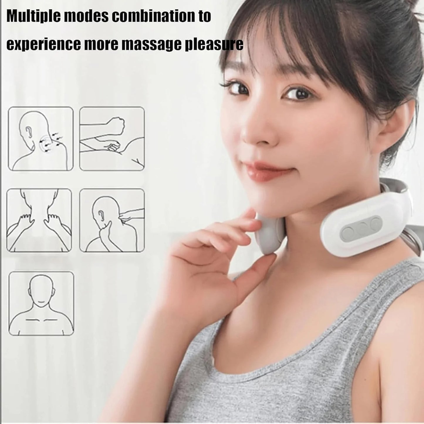 Masseur Cervical Électrique 4 Têtes