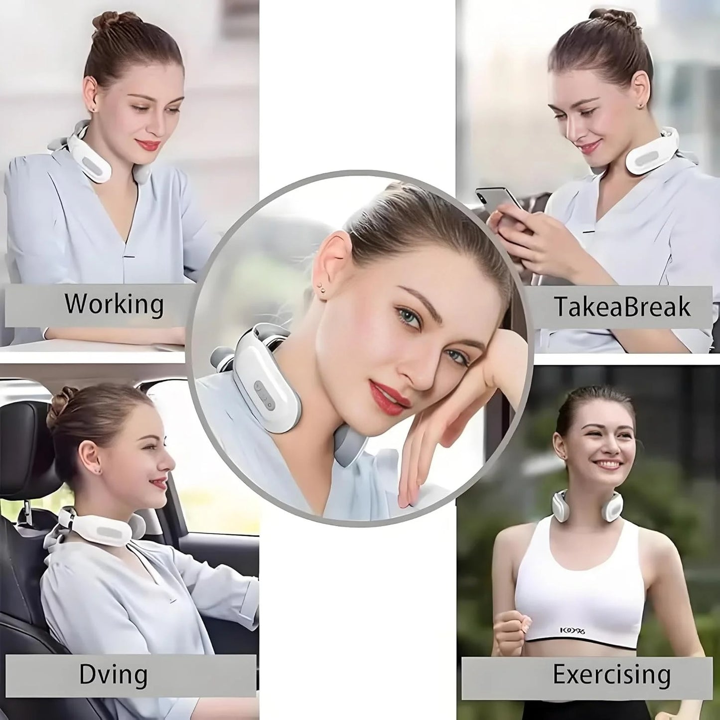 Masseur Cervical Électrique 4 Têtes