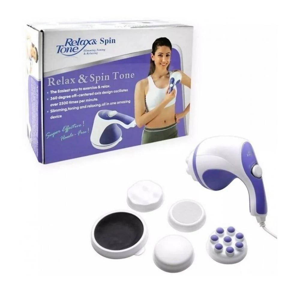 Relax & Spin Tone - Masseur Corporel 5 Têtes Anti-Cellulite