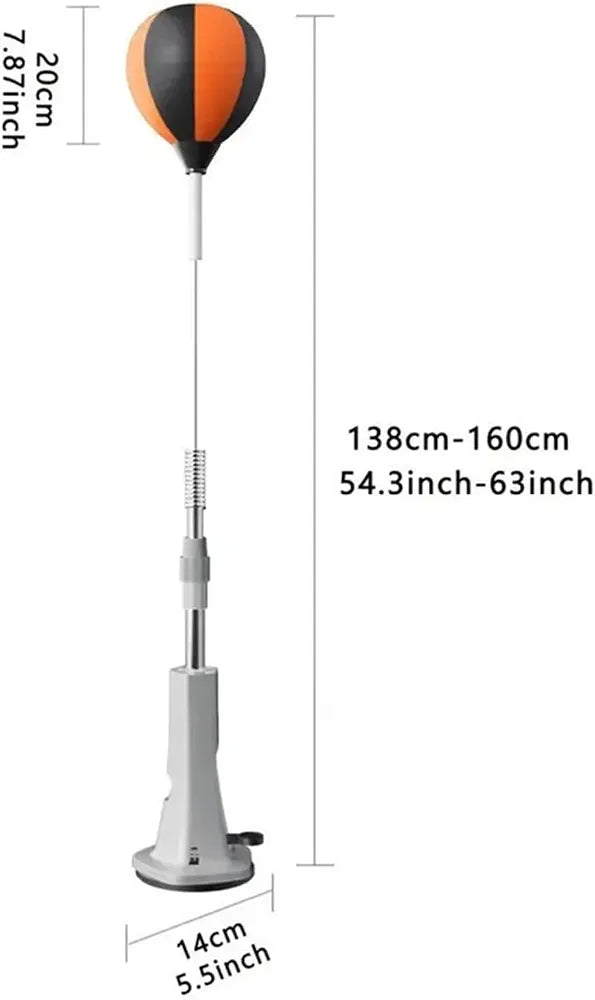 Punchingball  A Ventouse Réglable En hauteur De 1.35 Cm a 1.55 Cm REF-02025