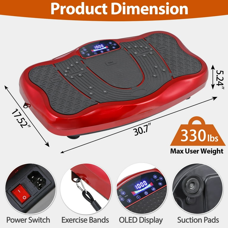 Plateforme Vibrante Fitness 120 Vitesses Bluetooth