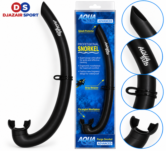 Tuba AquaSub En Silicone Noir REF-6833