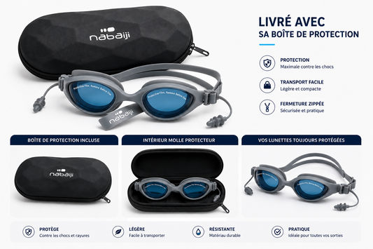 Lunette Natation Adulte Nabaiji Avec Boite REF-06025